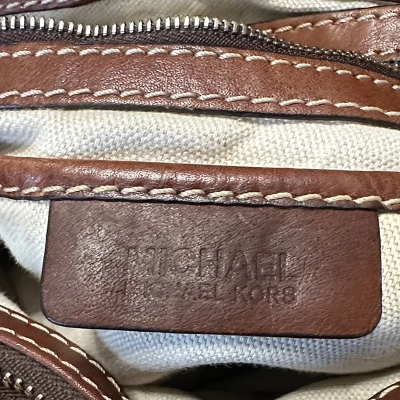 MICHAEL Michael Kors Rich Brown Leather Satchel - Picture 5 of 7